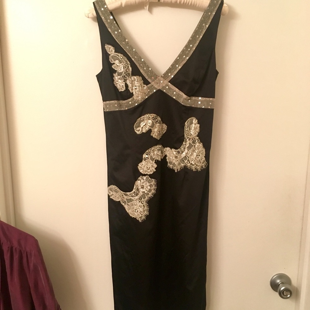 Adrianna Papell Boutique  Black Dress, sz. 4